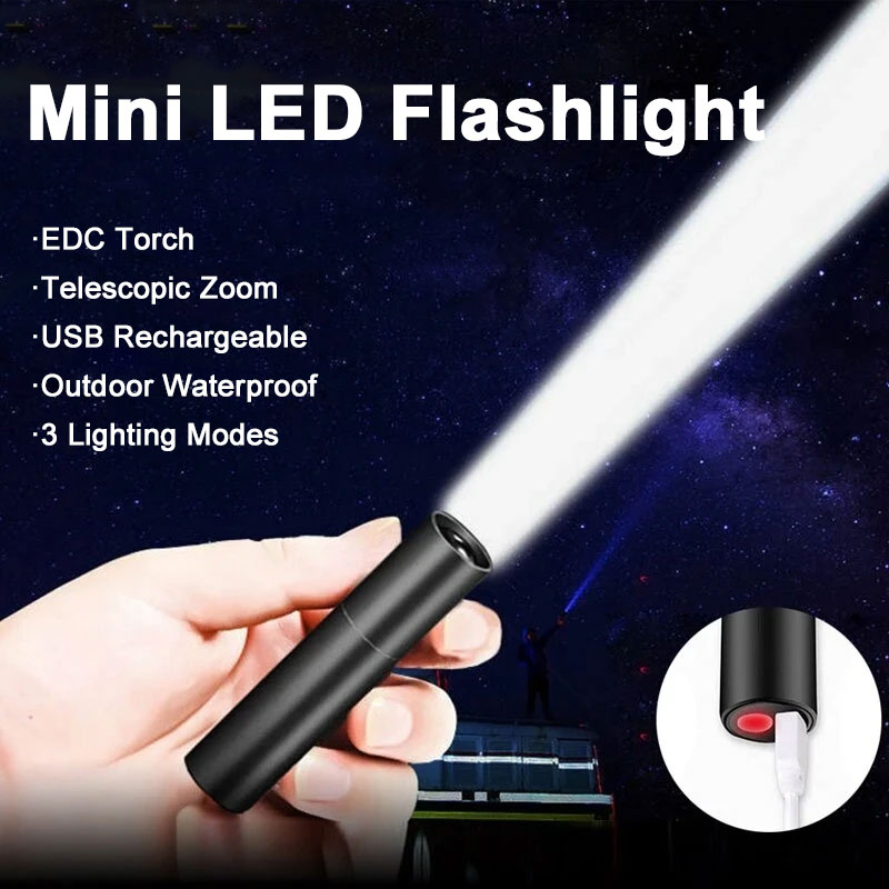 Outdoor Lighting Usa - Latarka w mini zoomie teleskopowym Latarka