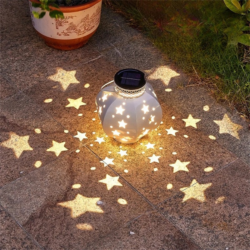 Hanging Outdoor Lighting - Projektor Ogrodowy w Kształcie Gwiazdy, Wiszące
