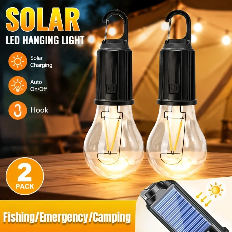 Outdoor Lighting Usa - Solarna lampa kempingowa LED z ładowaniem