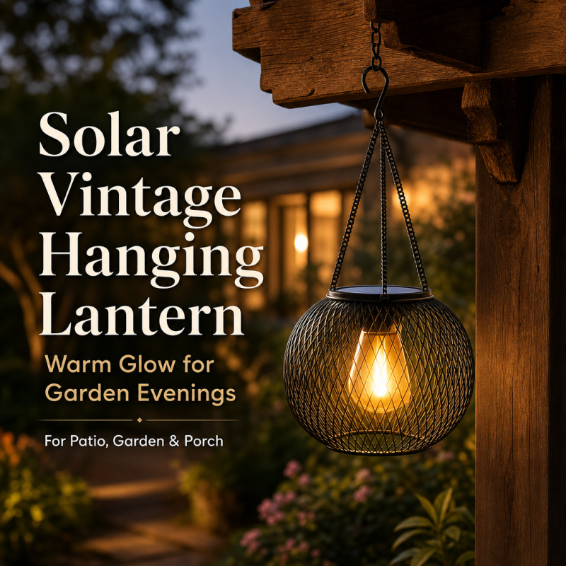 Hanging Outdoor Lighting - Solarna lampa podłogowa LED do zawieszenia,