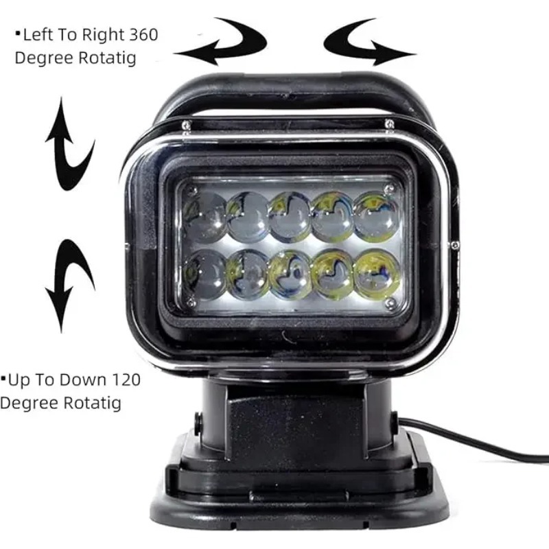 Outdoor Lighting Remote Control - 7-calowy 50W 360 ° Obrotowy reflektor