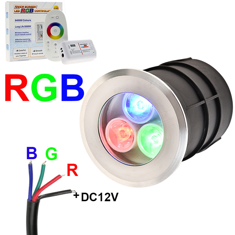 Outdoor Lighting Underground Wiring - 4-przewodowe oświetlenie podziemne LED RGB 9W18W