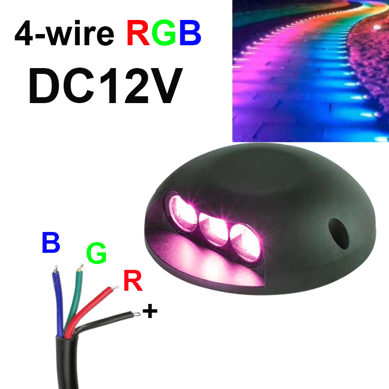 Outdoor Lighting Underground Wiring - Wodoodporne 9W DC12V zewnętrzne sterowanie RGB