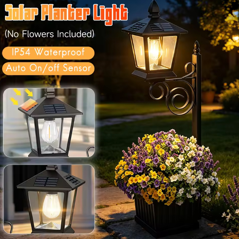 Hanging Outdoor Lighting - Lampa solarna 2w1 do ogrodu, ciepła