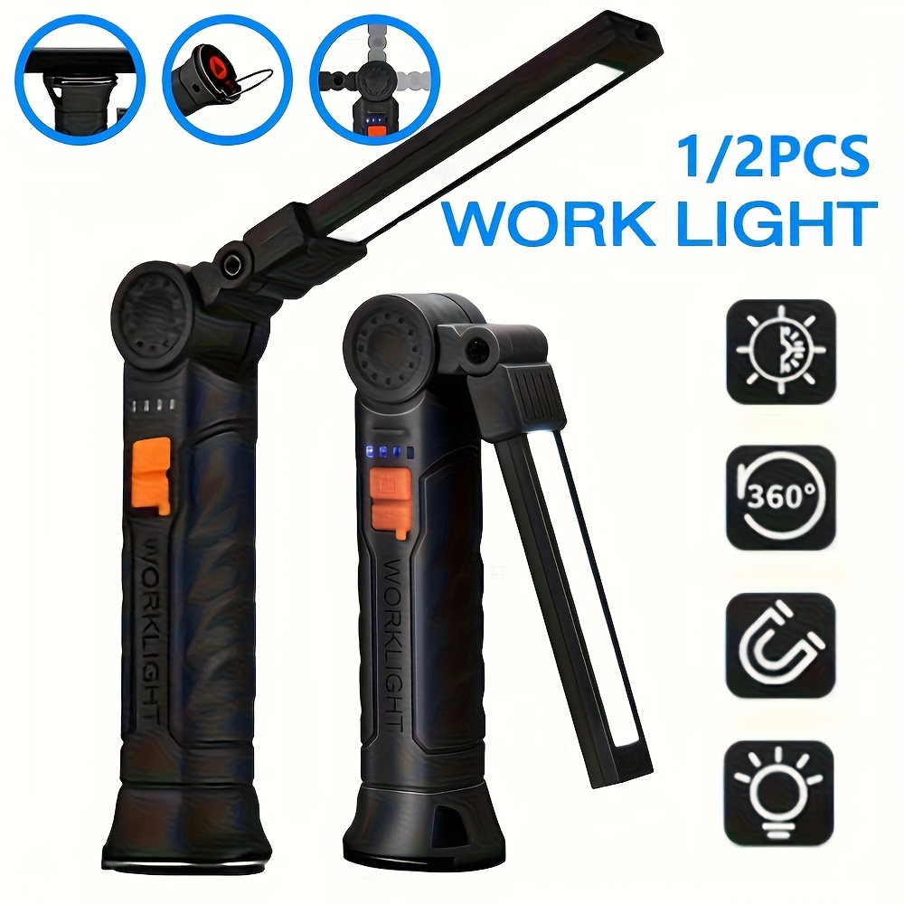Hanging Outdoor Lighting - Przenośna latarka LED COB, ładowalna lampa