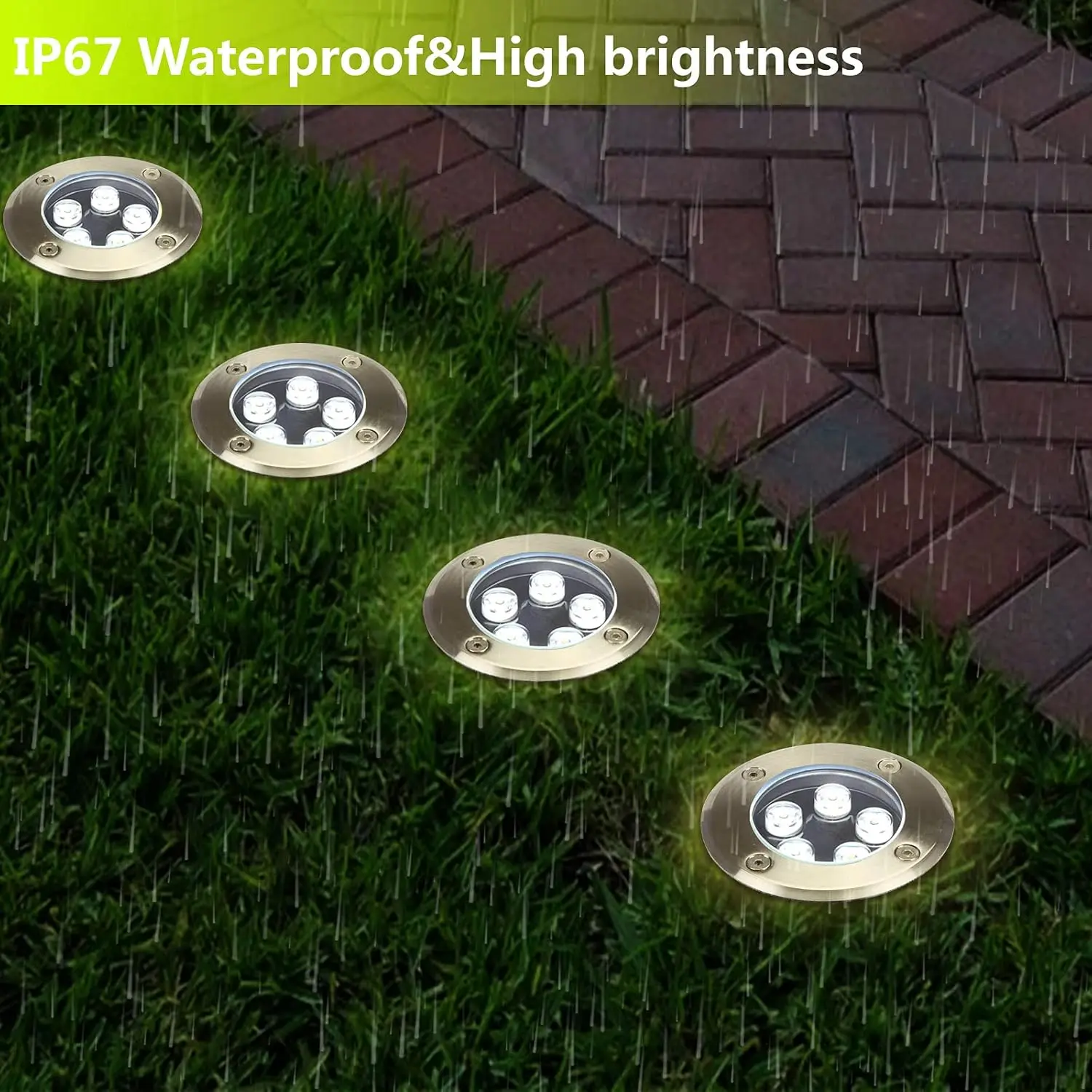 Outdoor Lighting Underground Wiring - Zewnętrzne wpuszczane lampy ścieżkowe do patio,