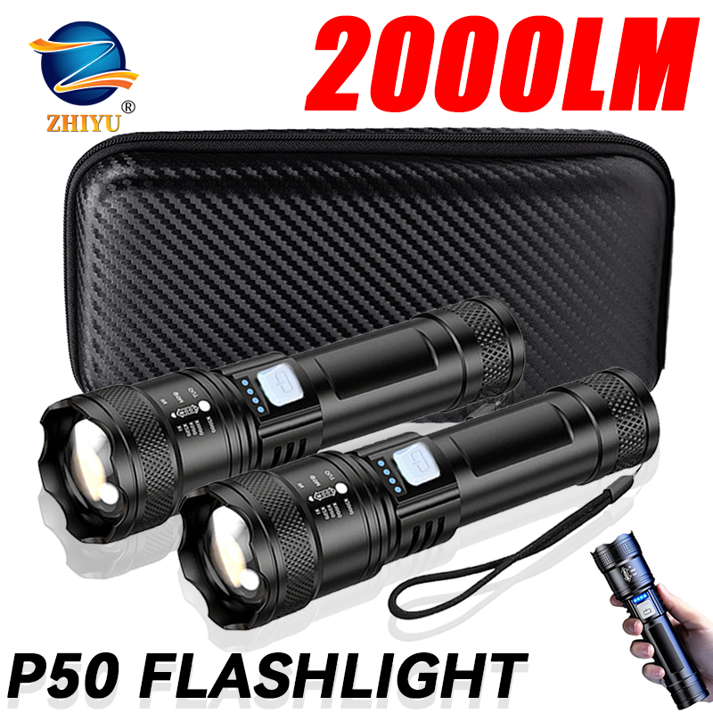 Outdoor Lighting Usa - Latarka taktyczna LED 2000LM, ładowana przez