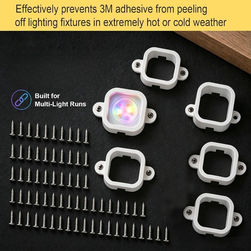 Outdoor Lighting Govee - 47/92/117 szt. klipsów LED z wkrętami,