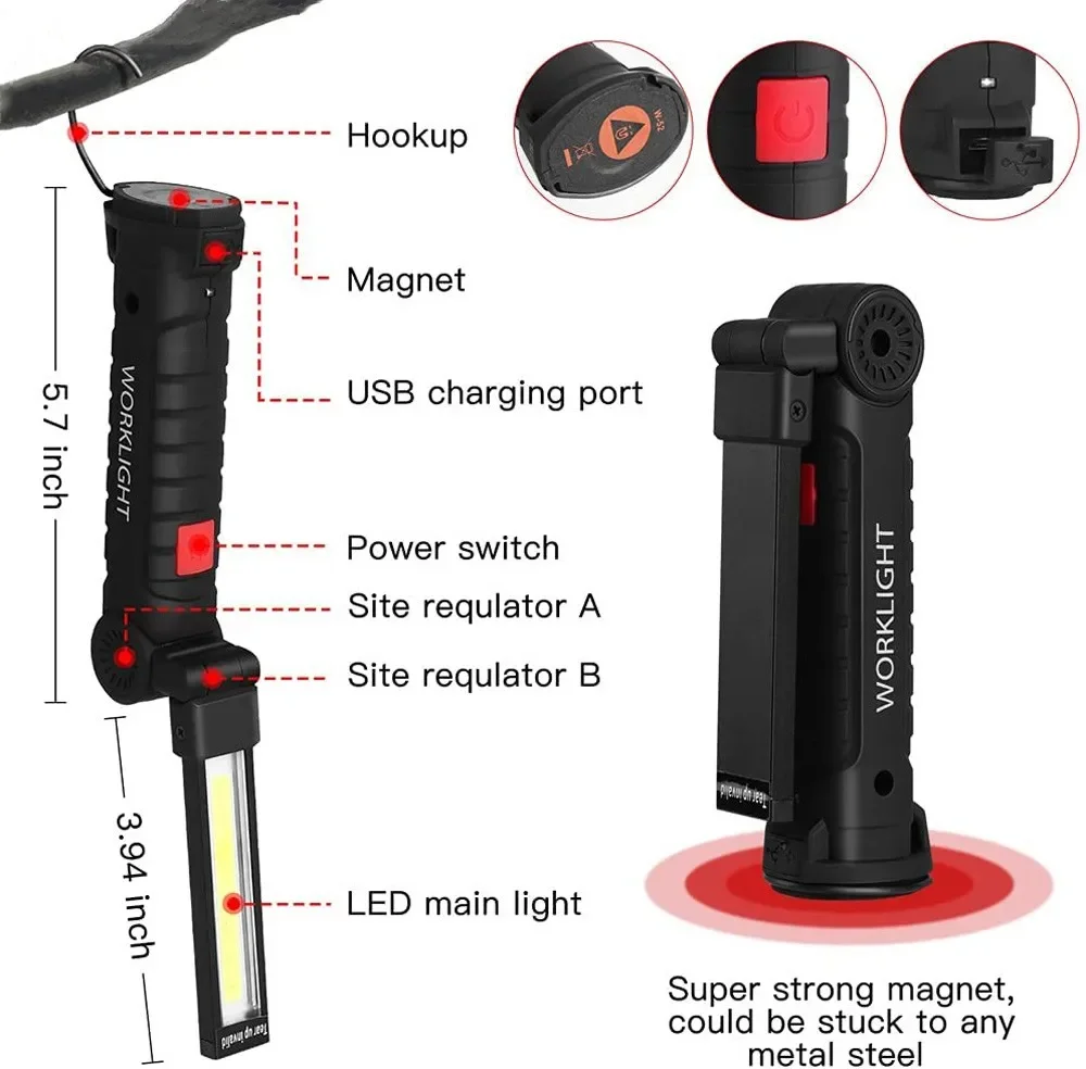 Przenośna latarka LED COB Łado – Hanging Outdoor Lighting recenzja i cena