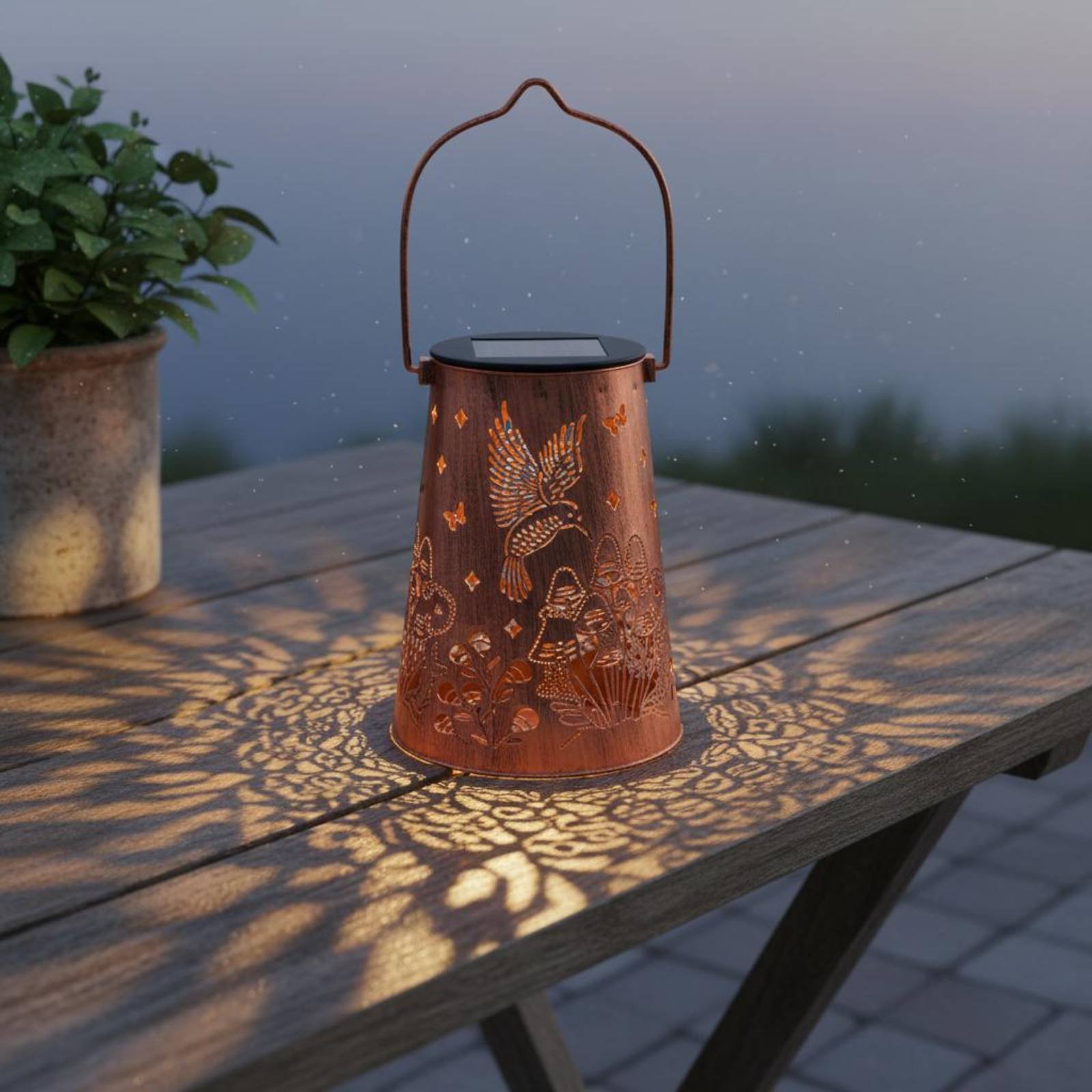 Wzór lampionu w stylu kwiatowy – Hanging Outdoor Lighting recenzja i cena