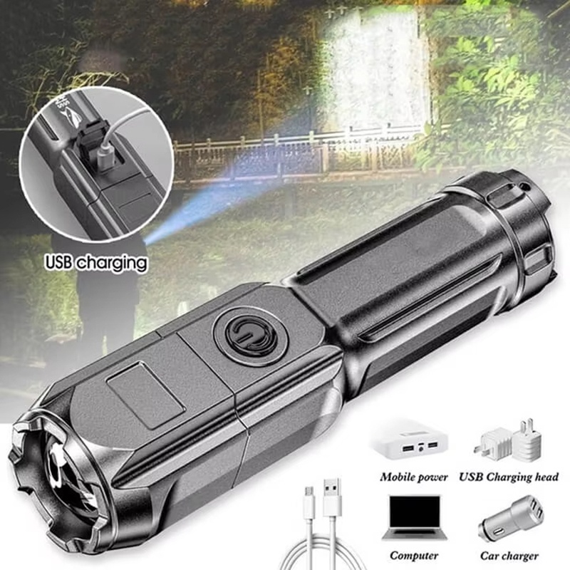 Mocna Latarka LED USB Akumulat – Outdoor Lighting Usa recenzja i cena