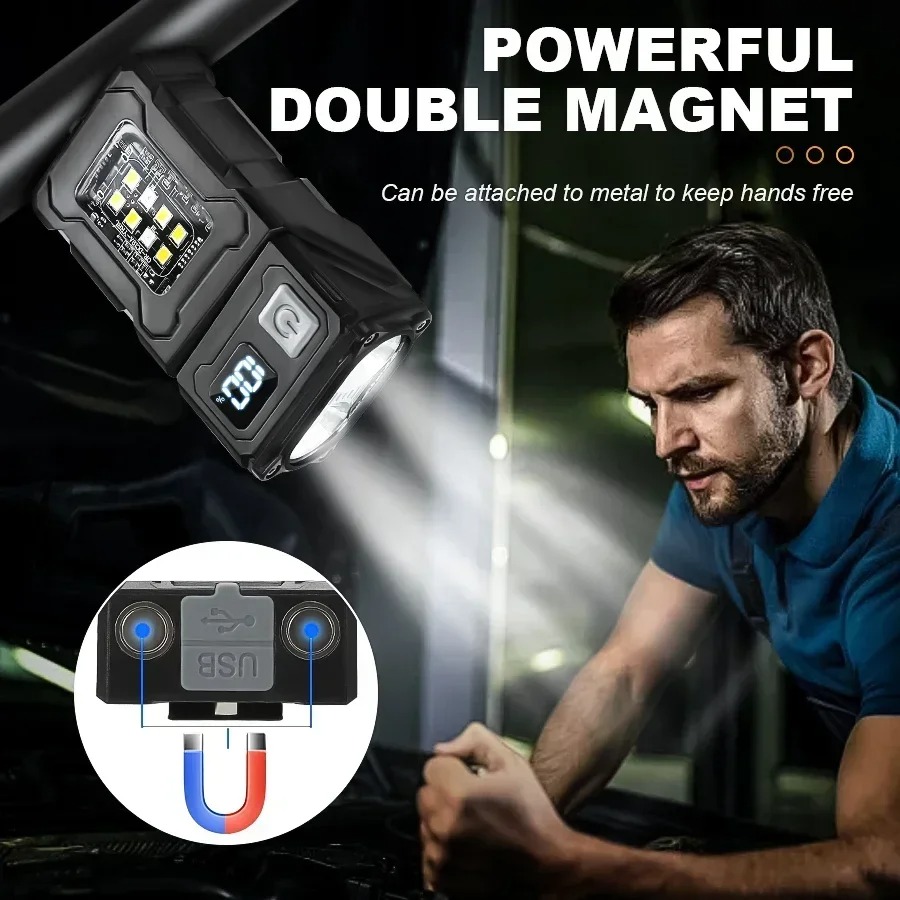 Mini USB Latarka LED z magnese – Outdoor Lighting Usa recenzja i cena
