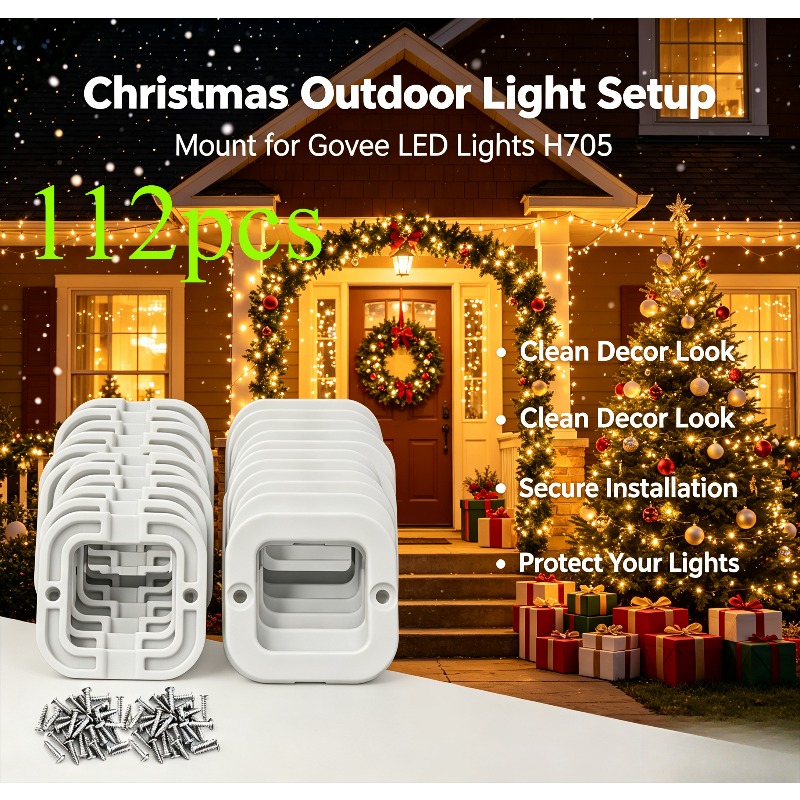 112 sztuk ochronnych klipsów z – Outdoor Lighting Govee recenzja i cena