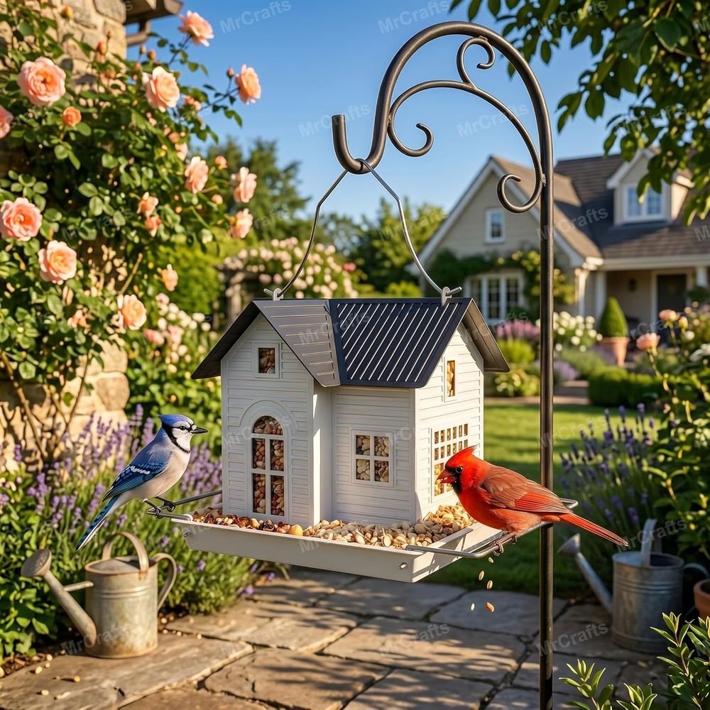 Wiszący metalowy karmnik dla p – Outdoor Lighting Unique recenzja i cena