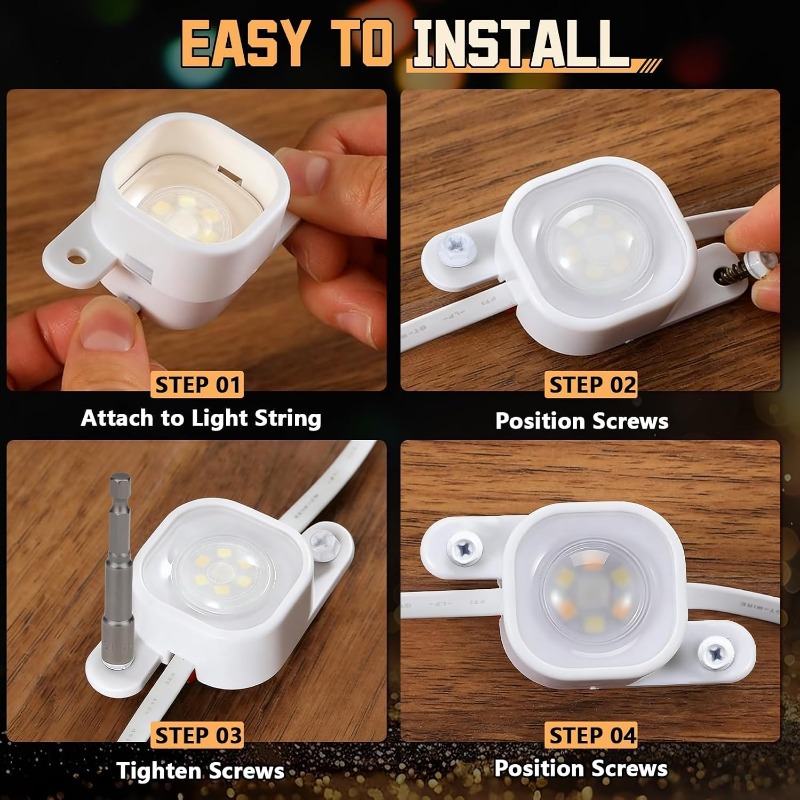 52/88/138 szt. Klipsy do lampe – Outdoor Lighting Govee recenzja i cena